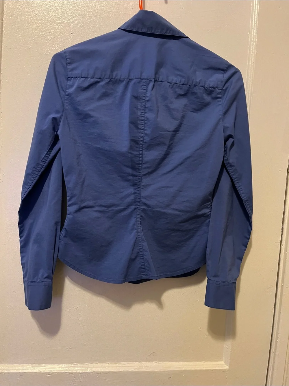 Structured Button-Front Navy Top - Picture 7 of 10